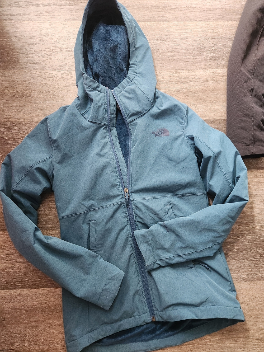 The North Face Women's Teal Hooded Softshell Jacket